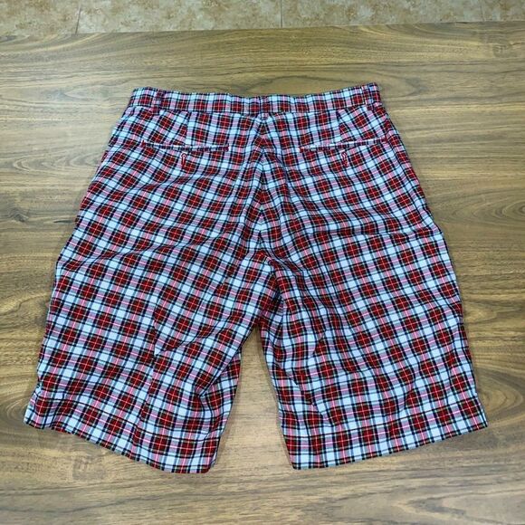 Polo Ralph Lauren Men’s Golf Shorts Bradbury Fit Bleecker Red Plaid Size 33” - Picture 2 of 4